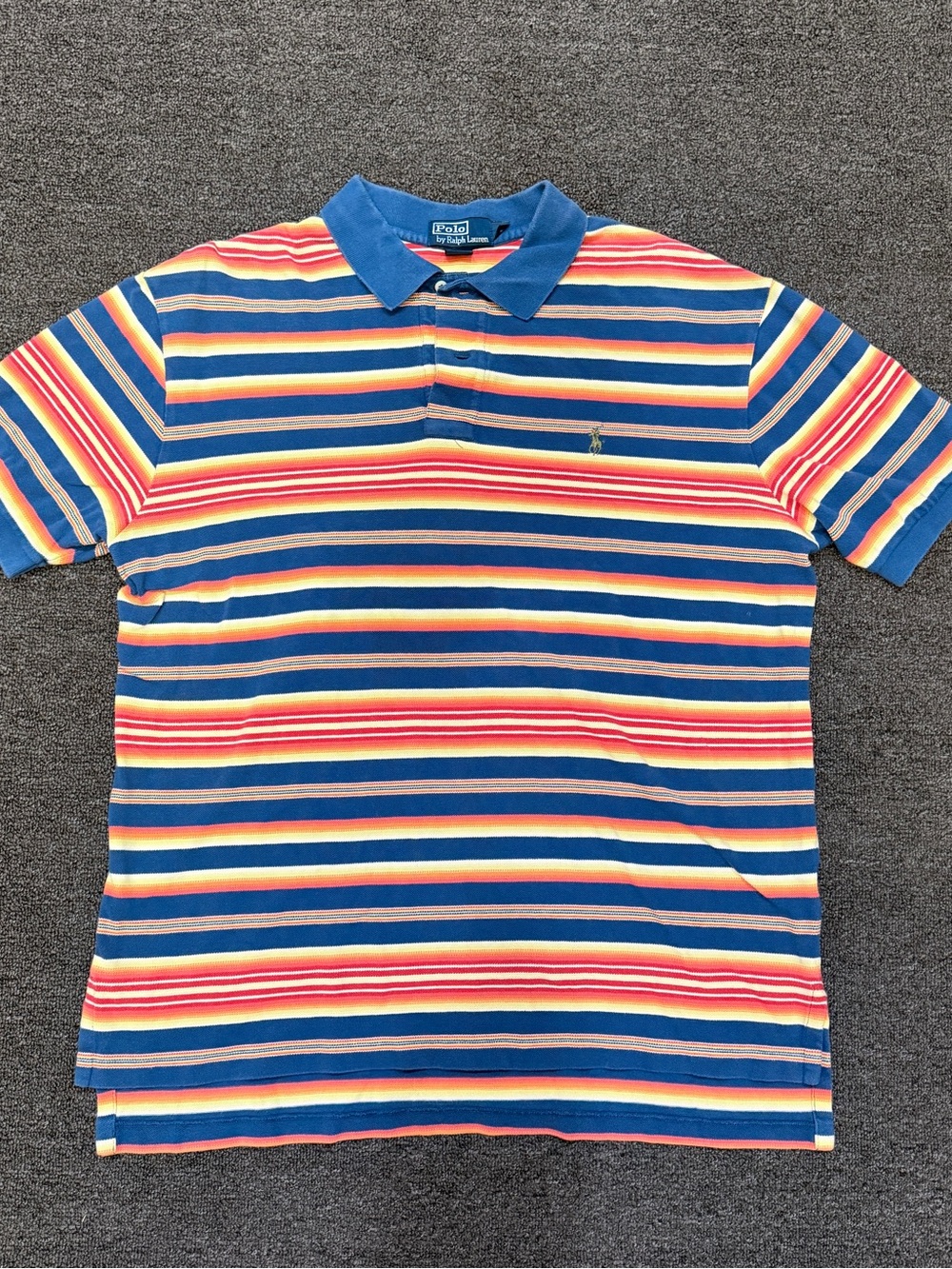 Ralph Lauren Blue Multi-Stripe Polo Shirt